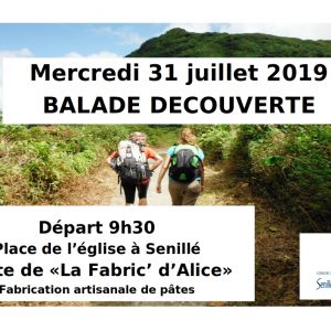 Ballade découverte le 31 juillet 2019