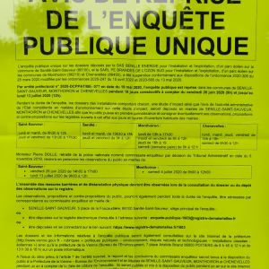 Reprise de l'enquête publique concernant le projet éolien des Brandes de l'Ozon