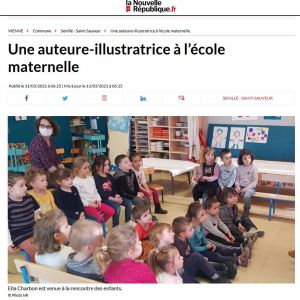 Ella Charbon à l'école maternelle "Les Petits Noisetiers"