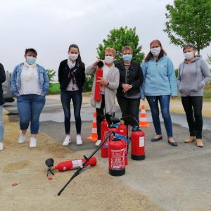 Formation à l'utilisation des extincteurs