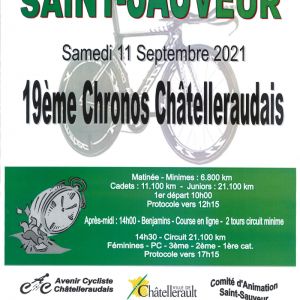 Course cycliste : 19èmes Chronos Châtelleraudais