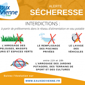 Arrêté préfectoral règlementant les prélèvements d'eau - 12/07/2023