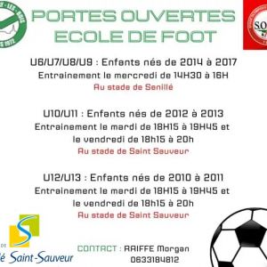 Portes ouvertes à l'école de foot !