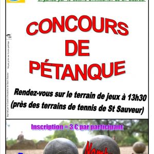 Concours de pétanque - 17/06/2023