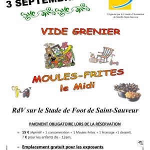 Vide grenier - Moules Frites - 03/09/2023