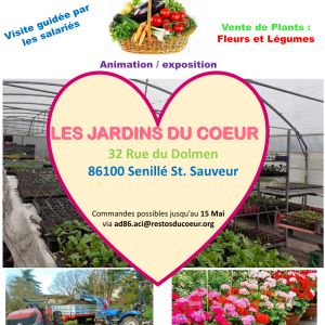 Portes ouvertes aux Jardins du Coeur - 25 et 26/04/2025