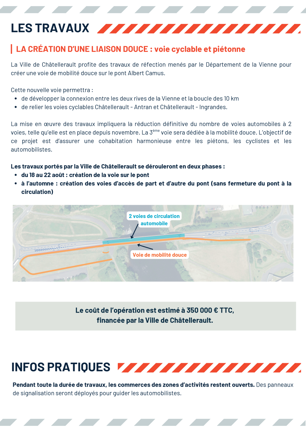 Travaux pont albert Camus