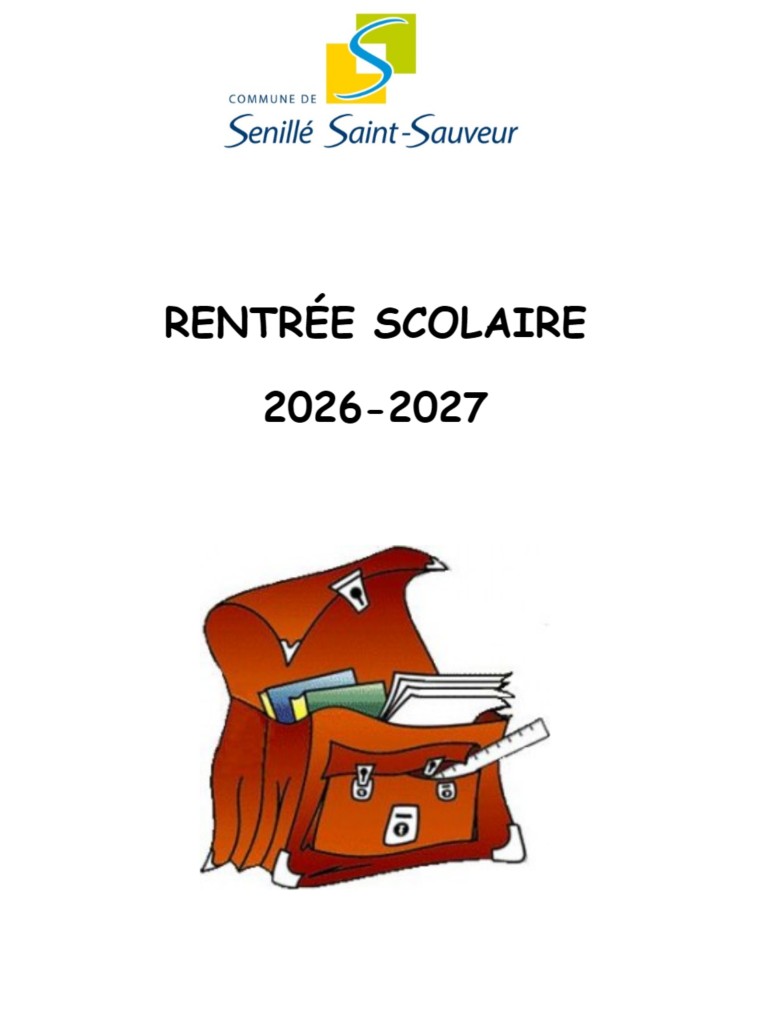 Rentrée scolaire 2026